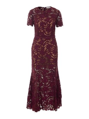 Self Portrait: abiti al ginocchio - Vestito  midi in pizzo