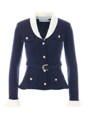 Self Portrait: Cardigans - Cardigan - Blau