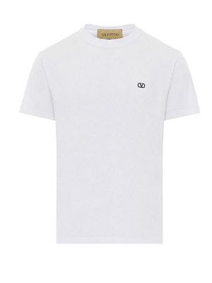 VALENTINO GARAVANI: t-shirts - white vlogo siganture t-shirt