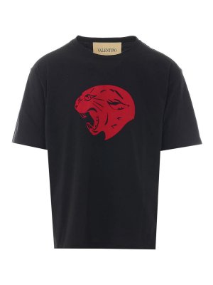 VALENTINO GARAVANI: t-shirts - Valentino garavani black panther t-shirt
