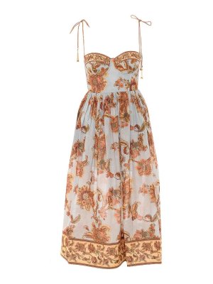 ZIMMERMANN: ニーレングスドレス - 膝丈ドレス - マルチカラー