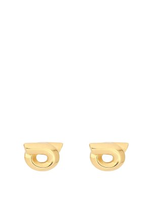 SALVATORE FERRAGAMO: Earrings - Small gancini earrings