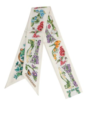 SALVATORE FERRAGAMO: Stole & Scialli - Foulard in seta stampata