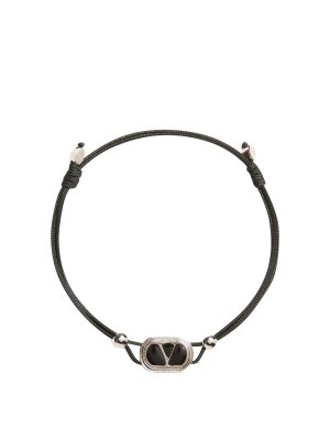VALENTINO GARAVANI: Bracelets & Bangles - Valentino garavani black ovalette bracelet