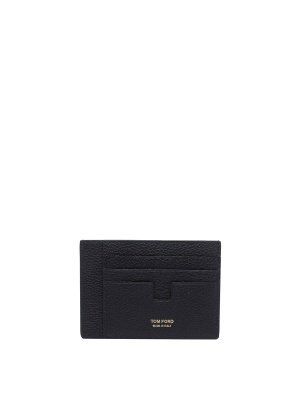 TOM FORD: clutches - Tom ford black large logo cards holder