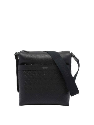SALVATORE FERRAGAMO: cross body bags - Ferragamo monogram messenger bag