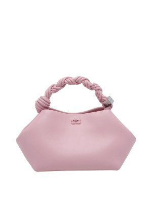 GANNI: totes bags - Ganni pink small bou handbag