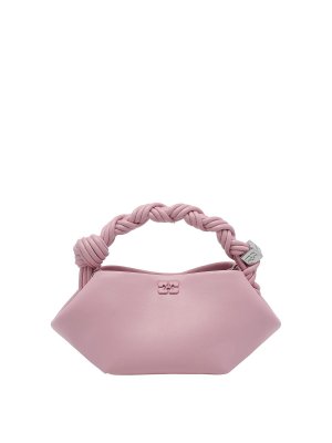 GANNI: totes bags - Ganni pink bou handbag