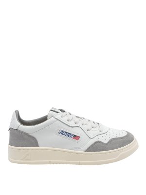 AUTRY: sneakers - Sneaker Autry da medaglia bianche e grigie