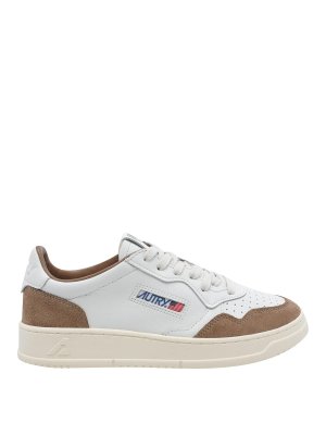 AUTRY: sneakers - Sneaker Autry da medaglia bianche e beige