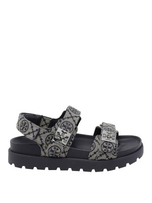 TORY BURCH: sandals - T monogram sport sandals