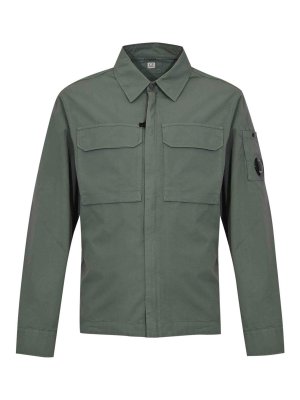 C.P. COMPANY: giacche casual - Overshirt In Cotone Green