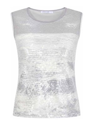 PATRIZIA PEPE: Tops & Tank tops - Sequined Tank Top
