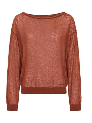 PATRIZIA PEPE: maglia collo rotondo - Maglia Leggera Morbida