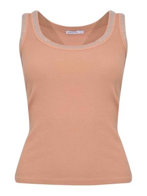 PATRIZIA PEPE: Tops & Tank tops - Stretch Jersey Tank Top