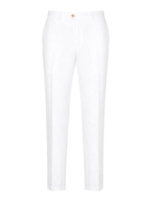 PAOLO TONALI: Tailored & Formal trousers - White linen trousers