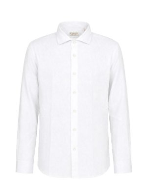 XACUS: shirts - White Linen Shirt
