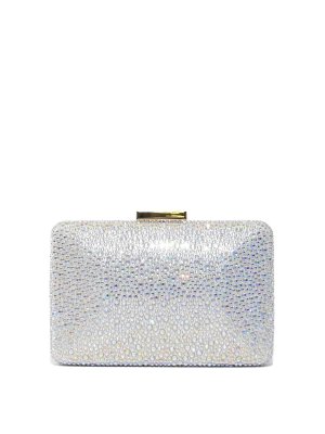 TWENTY FOURHAITCH: clutches - Niger Clutch with Borealis Crystals