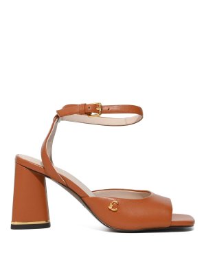 COCCINELLE: sandals - C-Me Crab Block-Heel Leather Sandals