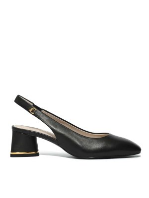 COCCINELLE: sandals - C-Everyday Leather Slingbacks Black