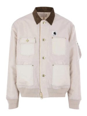 Sacai: giacche imbottite - Sacaixcarhartt wip giubbotto d'anatra
