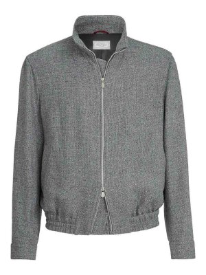 BRUNELLO CUCINELLI: casual jackets - Hopsack jacket