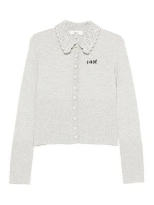 CHLOE': Cardigans - Cardigan - Gris
