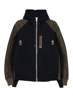 Sacai: Felpe e maglie - Felpa con cappuccio in spugna