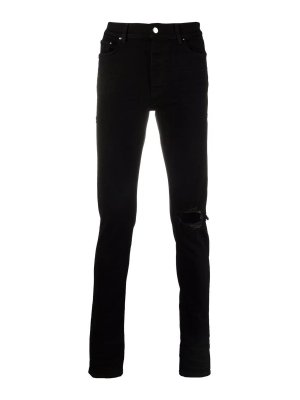 AMIRI: jeans skinny - Jeans skinny dall'aspetto invecchiato