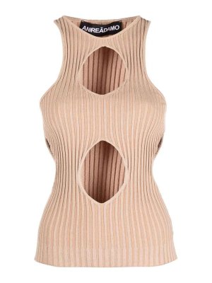 ANDREĀDAMO: Tops & Tank tops - Ribbed knit tank top