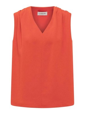 LANVIN: トップス＆タンクトップ - トップ/タンクトップ - 赤