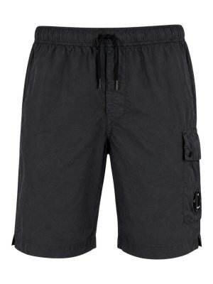 C.P. COMPANY: Shorts de bain - Short De Bain - Noir