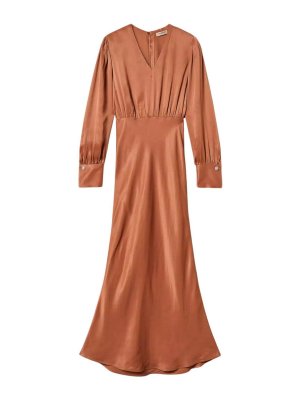 TWINSET: Robes de soirée - Robe De Soirée - Marron