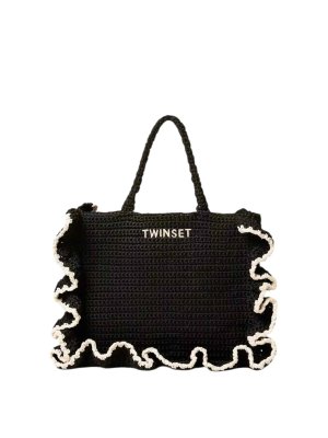 TWINSET: トートバッグ - トートバッグ - 黒