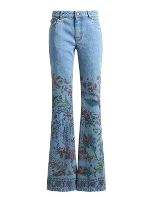 ETRO: ベルボトムジーンズ - フレアジーンズ - ブルー