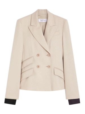 Max Mara: Blazer - Blazer - Creme