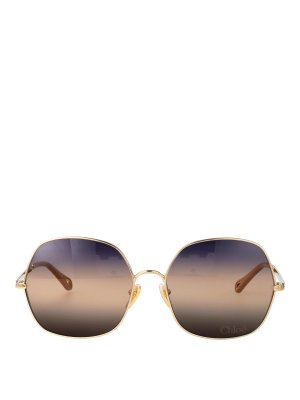 CHLOE': Lunettes de soleil - Lunettes De Soleil - Or