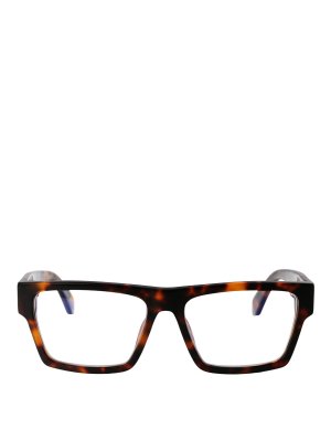 OFF-WHITE: gafas - Gafas - Marrón
