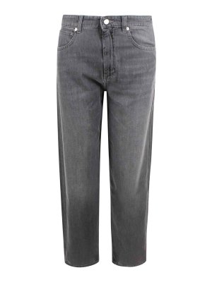 S MAX MARA: Chaquetas de cuero - Chaqueta De Cuero - Gris