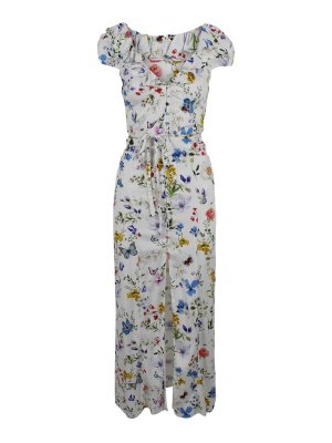 ALICE+OLIVIA: Knielange Kleider - Knielanges Kleid - Weiß