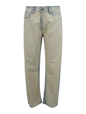DIESEL: casual trousers - Flowing denim trousers with an X-ray effect