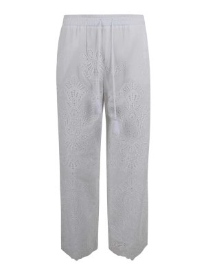 ERMANNO FIRENZE: pantaloni casual - Pantaloni in mussola di cotone