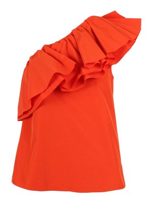 ESSENTIEL ANTWERP: Tops & Tank tops - One-shoulder top with ruffles