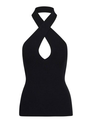 FEDERICA TOSI: Tops y camisetas sin mangas - Top - Negro