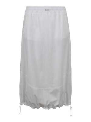 LAMINAR: Knee length skirts & Midi - Techno-cotton twill skirt