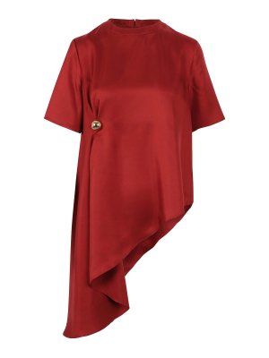 LOULOU STUDIO: Tops & Débardeurs - Top - Rouge