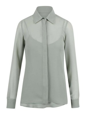Max Mara: shirts - Silk crepe de chine shirt