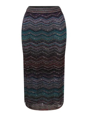 MISSONI: Knee length skirts & Midi - Midi pencil skirt in laminated viscose