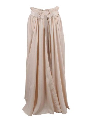 PATOU: Knee length skirts & Midi - Long skirt with drawstring waist