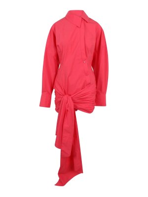 The Attico: camicie - Mini abito camicia con nodo
